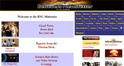 Desktop Screenshot of believersnewsletter.net